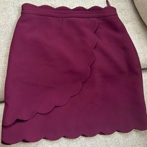 Ted baker mini skirt deep violet size 0